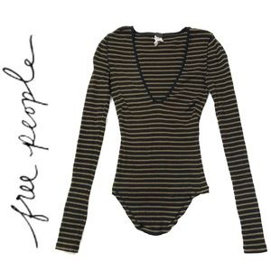 Free People striped long sleeve shirt